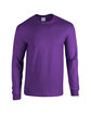 Gildan Adult Heavy Cotton Long-Sleeve T-Shirt purple OFFront