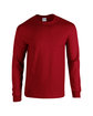 Gildan Adult Heavy Cotton Long-Sleeve T-Shirt cardinal red OFFront