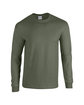 Gildan Adult Heavy Cotton Long-Sleeve T-Shirt military green OFFront