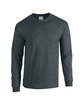 Gildan Adult Heavy Cotton Long-Sleeve T-Shirt dark heather OFFront