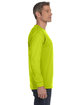Gildan Adult Heavy Cotton Long-Sleeve T-Shirt safety green ModelSide