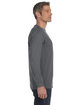 Gildan Adult Heavy Cotton Long-Sleeve T-Shirt charcoal ModelSide