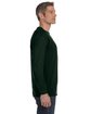 Gildan Adult Heavy Cotton Long-Sleeve T-Shirt forest green ModelSide