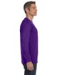 Gildan Adult Heavy Cotton Long-Sleeve T-Shirt purple ModelSide