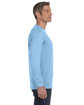 Gildan Adult Heavy Cotton Long-Sleeve T-Shirt light blue ModelSide