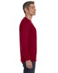 Gildan Adult Heavy Cotton Long-Sleeve T-Shirt cardinal red ModelSide