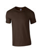 Gildan Adult Softstyle T-Shirt dark chocolate OFFront