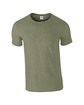 Gildan Adult Softstyle T-Shirt hth military grn OFFront