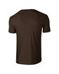 Gildan Adult Softstyle T-Shirt dark chocolate OFBack