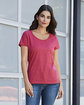 Gildan Ladies' Softstyle Deep Scoop T-Shirt  Lifestyle