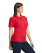 Gildan Ladies' Softstyle Double Pique Polo red ModelSide