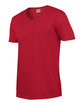Gildan Adult Softstyle V-Neck T-Shirt cherry red OFQrt