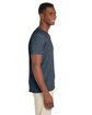 Gildan Adult Softstyle V-Neck T-Shirt heather navy ModelSide