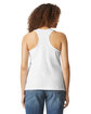 Gildan Ladies' Softstyle CVC Racerback Tank white ModelBack