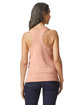 Gildan Ladies' Softstyle CVC Racerback Tank dusty rose ModelBack