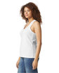 Gildan Ladies' Softstyle CVC Racerback Tank white ModelSide