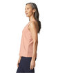 Gildan Ladies' Softstyle CVC Racerback Tank dusty rose ModelSide