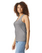 Gildan Ladies' Softstyle CVC Racerback Tank cement ModelSide