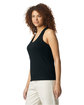 Gildan Ladies' Softstyle CVC Racerback Tank pitch black ModelSide