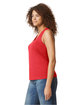 Gildan Ladies' Softstyle CVC Racerback Tank red mist ModelSide