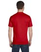 Gildan Adult T-Shirt red ModelBack