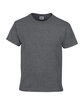 Gildan Youth T-Shirt dark heather OFFront