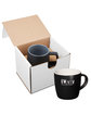 Prime Line 12oz Riviera Ceramic Mug In Mailer black/ white DecoFront