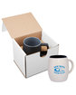 Prime Line 14oz Morning Show Barrel Mug In Mailer white/ black DecoFront