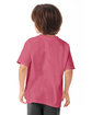 ComfortWash by Hanes Youth Garment-Dyed T-Shirt coral craze ModelBack