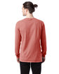 ComfortWash by Hanes Unisex Garment-Dyed Long-Sleeve T-Shirt nantucket red ModelBack