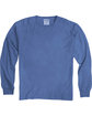ComfortWash by Hanes Unisex Garment-Dyed Long-Sleeve T-Shirt deep forte FlatFront