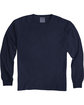 ComfortWash by Hanes Unisex Garment-Dyed Long-Sleeve T-Shirt navy FlatFront