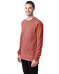 ComfortWash by Hanes Unisex Garment-Dyed Long-Sleeve T-Shirt nantucket red ModelQrt