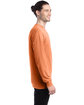 ComfortWash by Hanes Unisex Garment-Dyed Long-Sleeve T-Shirt horizon orange ModelSide