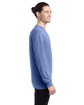 ComfortWash by Hanes Unisex Garment-Dyed Long-Sleeve T-Shirt frontier blue ModelSide