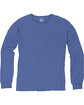 ComfortWash by Hanes Unisex Garment-Dyed Long-Sleeve T-Shirt with Pocket deep forte FlatFront