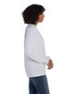 ComfortWash by Hanes Unisex Garment-Dyed Long-Sleeve T-Shirt with Pocket white ModelSide