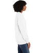 ComfortWash by Hanes Unisex Crew Sweatshirt white ModelSide