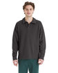 ComfortWash by Hanes Unisex Garment Dye Polo Collar Sweatshirt  