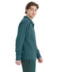 ComfortWash by Hanes Unisex Garment Dye Polo Collar Sweatshirt cactus ModelSide