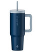 Grosche Aspen 40oz Insulated Straw Tumbler With Handle mountain blue ModelBack