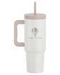 Grosche Aspen 40oz Insulated Straw Tumbler With Handle cream white DecoFront