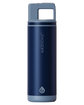 Grosche Alpine 20oz Flip N Sip Insulated Water Bottle mountain blue ModelBack