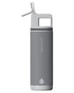 Grosche Alpine 20oz Flip N Sip Insulated Water Bottle steel grey ModelQrt