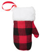 Prime Line Mitten Holiday Christmas Ornament buffalo plaid ModelBack