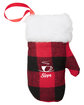 Prime Line Mitten Holiday Ornament buffalo plaid DecoBack