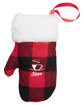 Prime Line Mitten Holiday Ornament buffalo plaid DecoFront