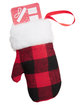 Prime Line Mitten Holiday Christmas Ornament buffalo plaid ModelQrt