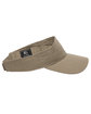 Outdoor Cap Cotton Twill Visor khaki ModelSide