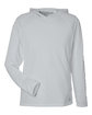 HUK Men's Lopro Long Sleeve Pursuit Hooded T-Shirt harbor mist OFFront